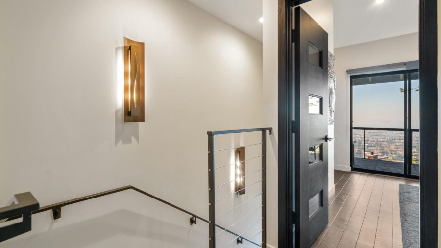 Upstairs hall, entrance to upstairs bedroom