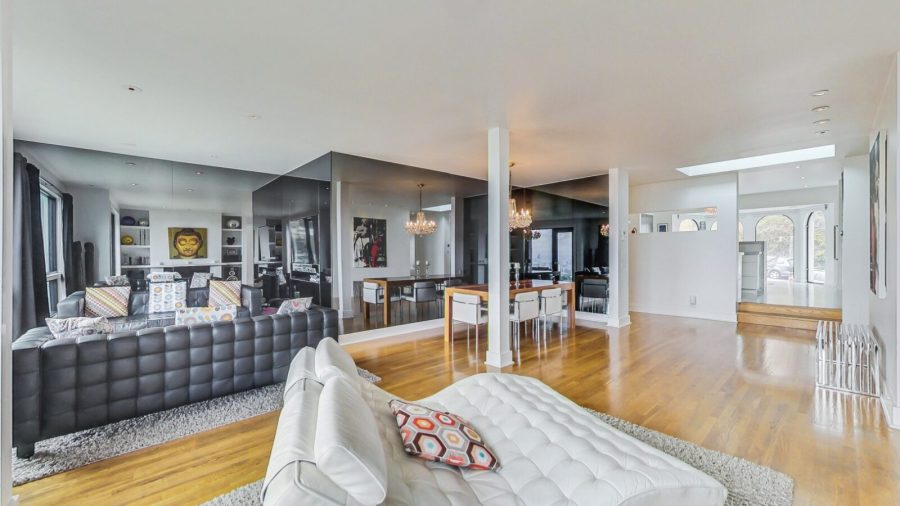 Open concept living/dining