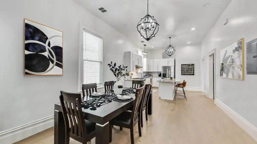 Main house open concept dining/kitchen