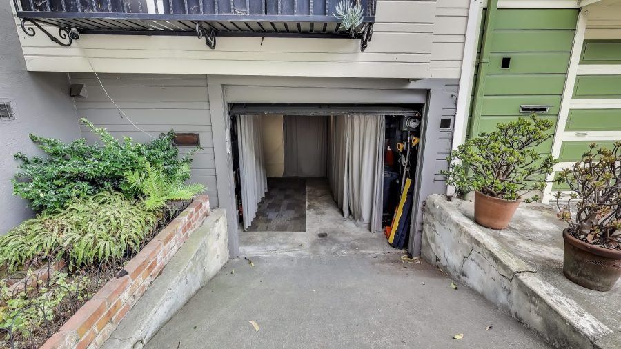 Enter the suite through the garage.  
House is on a quiet street in glen park. 