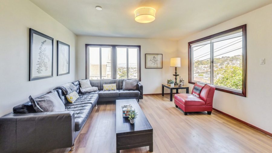 Sweeping Views of San Francisco From the Spacious Living Room