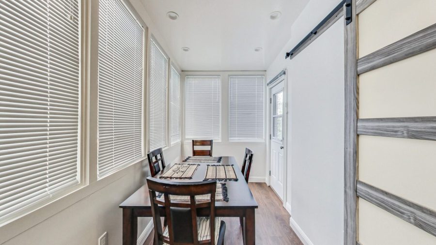 Dining area off the kitchen.
