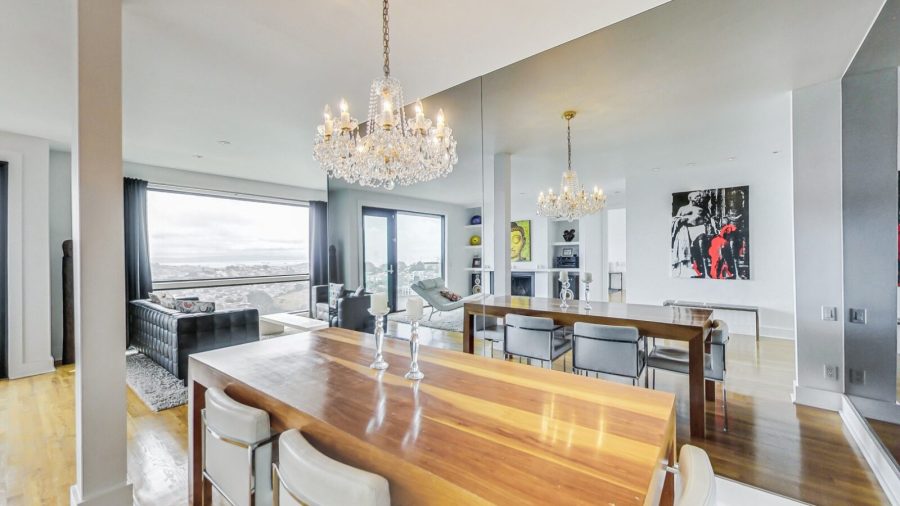 Open concept living/dining