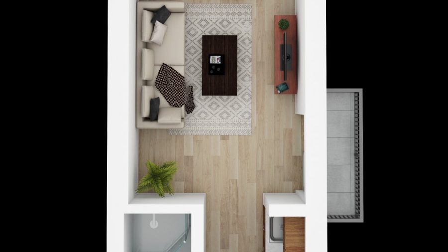 Back cottage floor plan (3rd bedroom/bathroom)