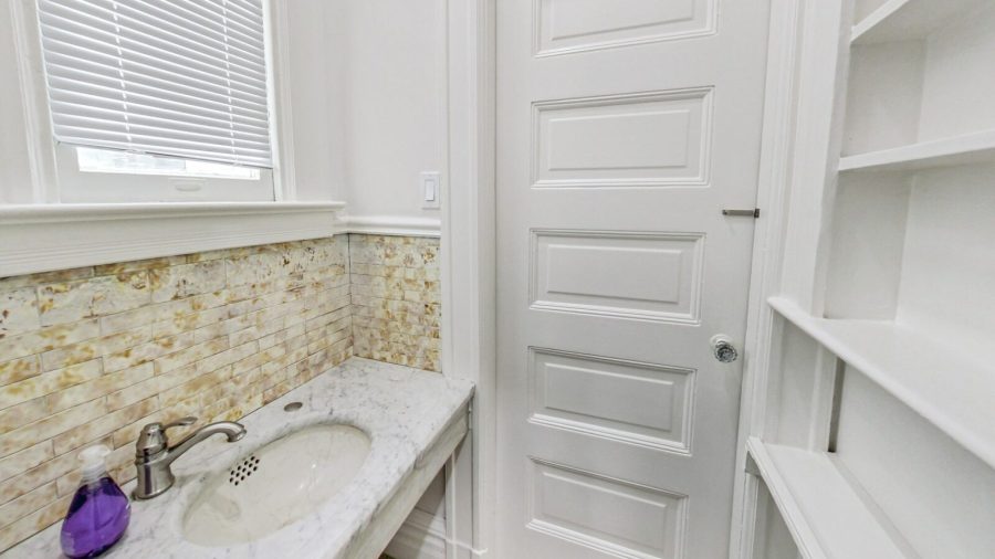 This vanity is shared with Bedroom 3.  It is a jack-and-jill sink/vanity.