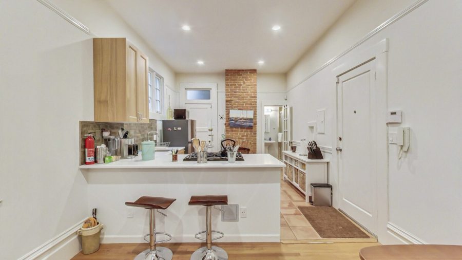 Kitchen with dining area