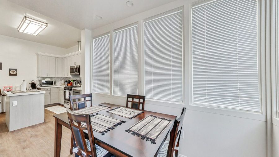 Dining area off the kitchen.