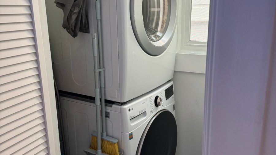 Front loading washer and dryer
