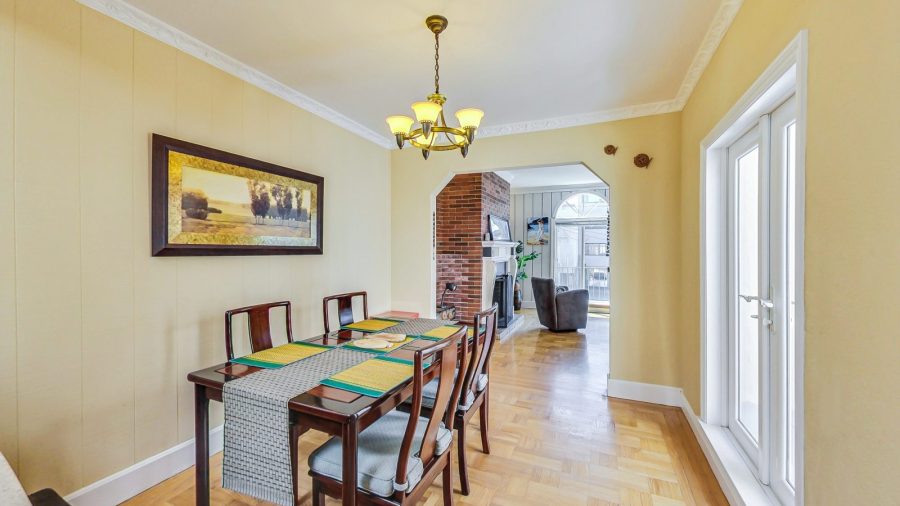 Dining into living room.
