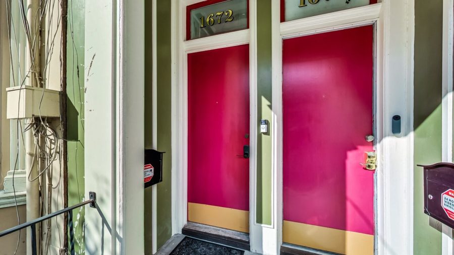 The left door will lead you to the peaceful oasis.