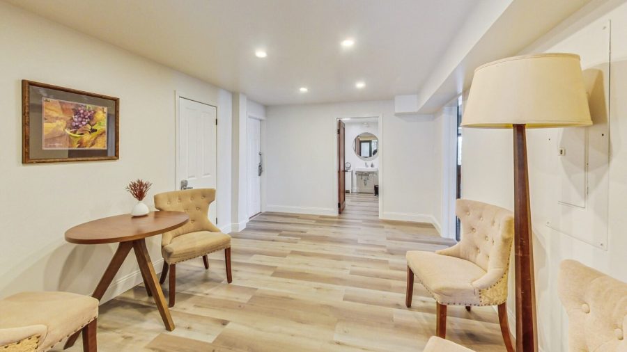 The Reception Leads into the Spacious Living Area