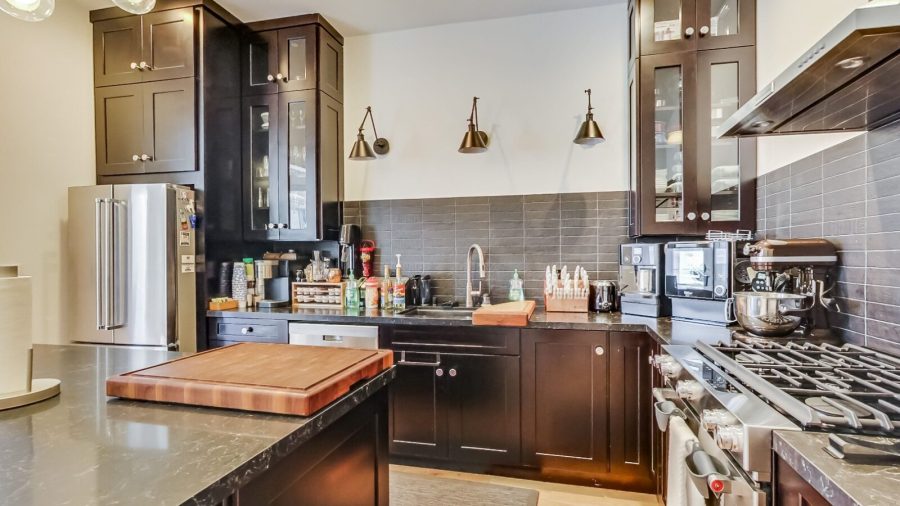A chef's kitchen...Keurig machine with a large variety of complimentary coffee and tea in the shared kitchen.  If you are adventurous, feel free to cook something.