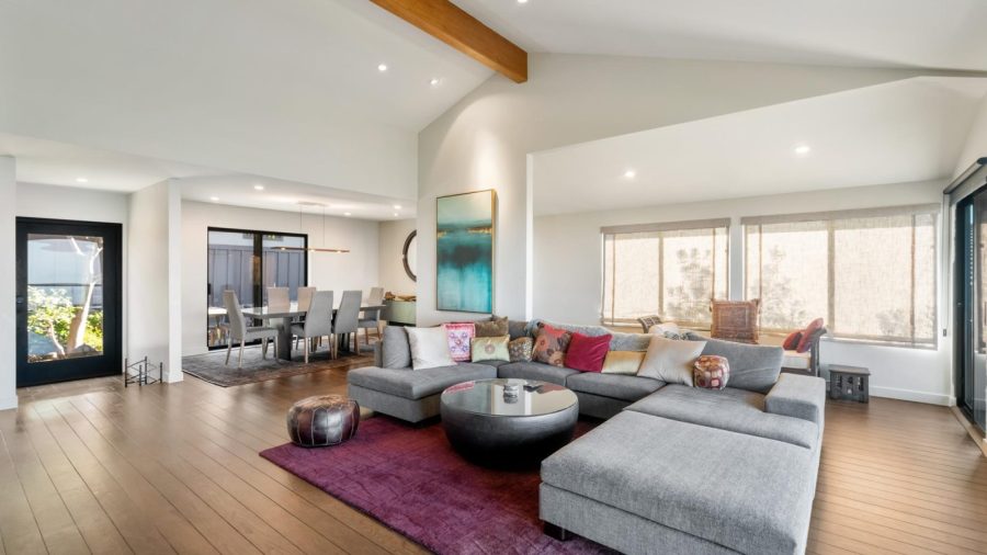 Living and dining rooms