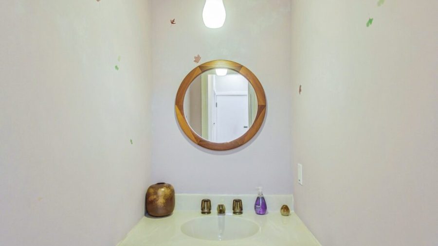 separate Sink for washing hands or doing your hair/makeup