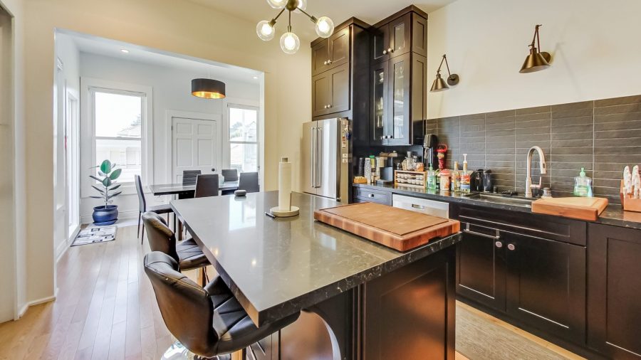 In the kitchen...High-end, new appliances, Keurig single-serve coffee maker, I supply coffee and tea!