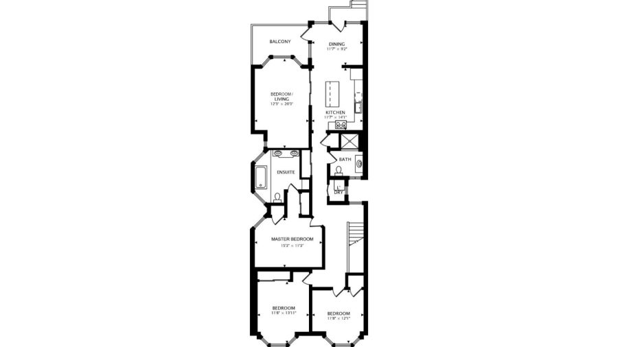 Floorplan for where you'll be staying...