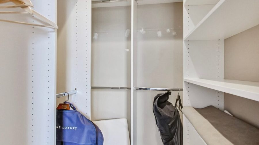 Master bedroom walk-in closet