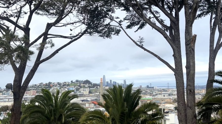 Beautiful views of downtown San Francisco from this bedroom