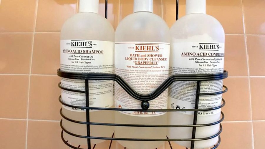 Kiehl's bath and body products provided.