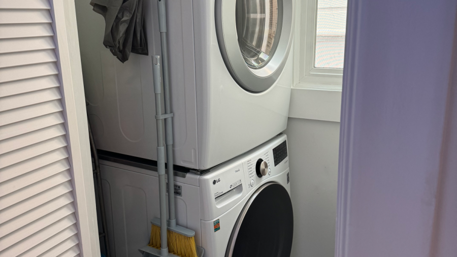 Front loading washer and dryer