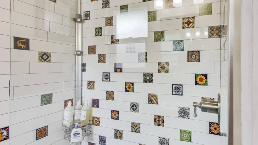 Newly remodeled bathroom with shower...