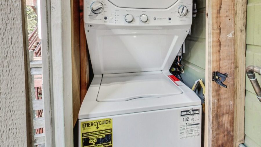 Shared Laundry Facilities just out the door next to the dining table. 