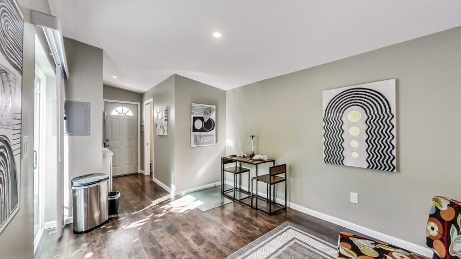Dining area for 2 or a good work space.