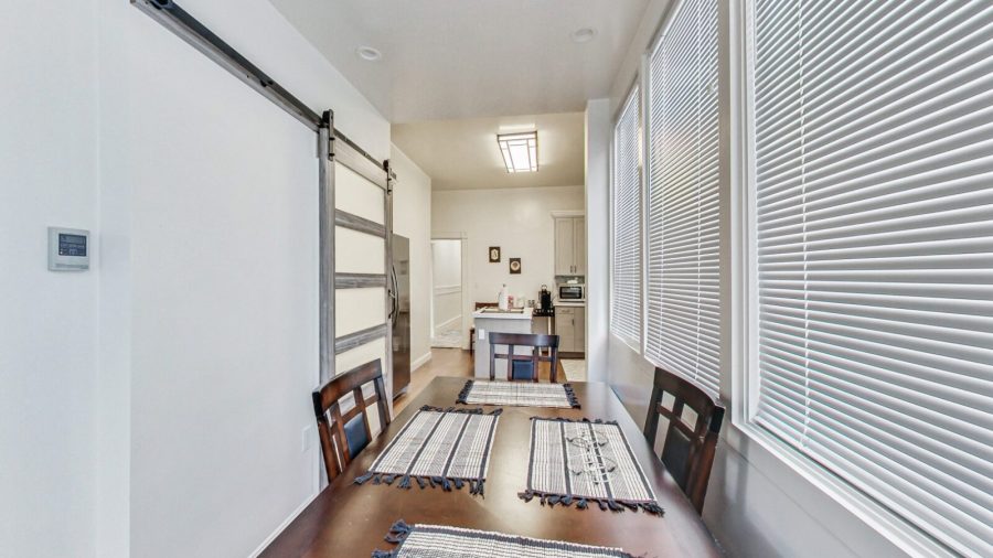 Dining area off the kitchen.