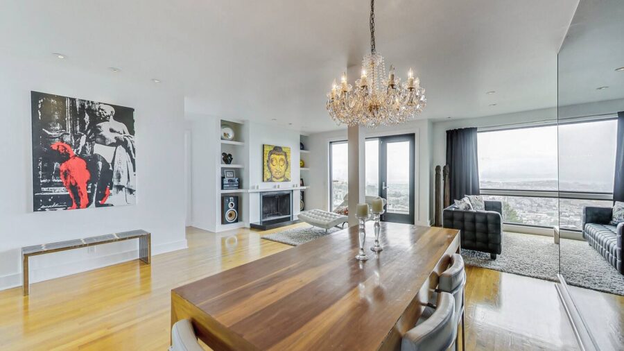Open concept living/dining