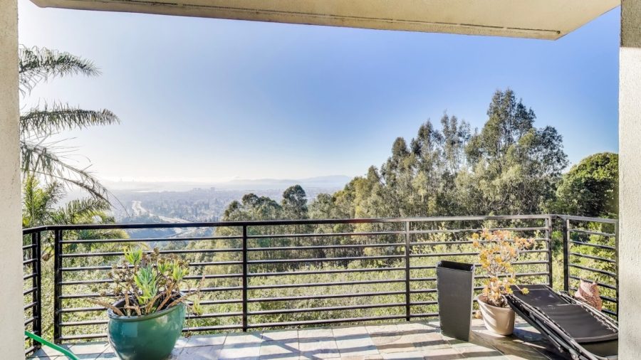 Amazing views from the master bedroom balcony