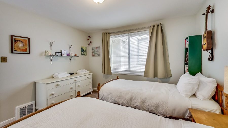 Welcome to private bedroom "S" with two twin beds...
