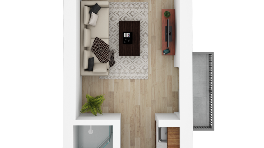 Back cottage floor plan (3rd bedroom/bathroom)