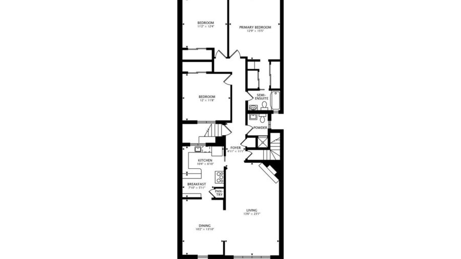 Floorplan of the upstairs that is available to you...