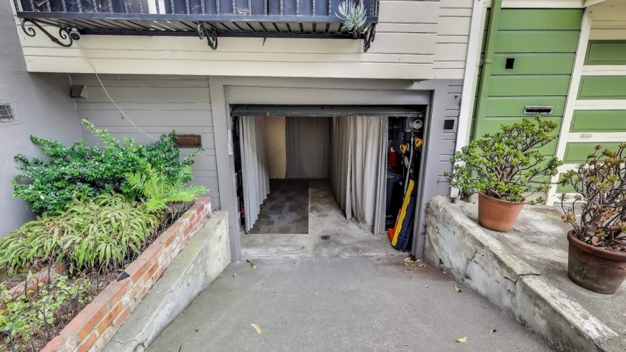 Enter the suite through the garage.  
House is on a quiet street in glen park. 