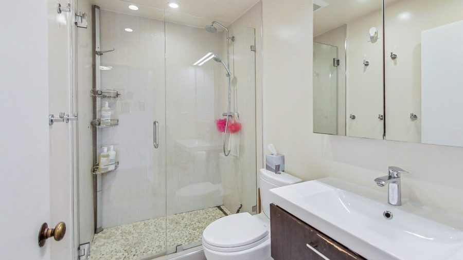 Full Bathroom with spacious walk in shower