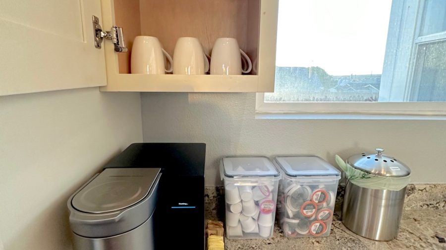 The Keurig coffee maker can make your morning coffee or tea and it can dispense hot water for oatmeal and other foods