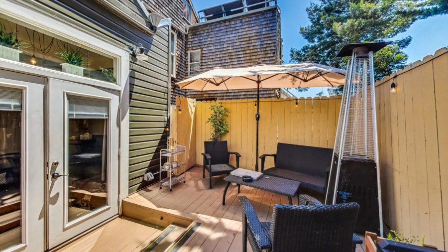 Nestled above the flore Dispensary on noe street, this is an oasis in a cozy part of the bustling Castro Neighborhood