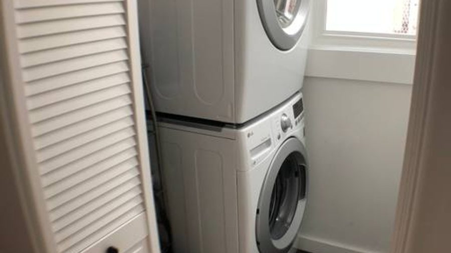 Front loading HE washer and dryer.  I supply detergent pods!