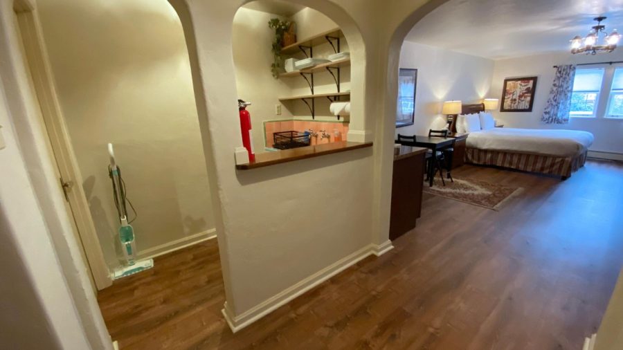 Kitchenette included...