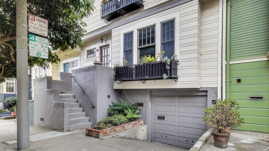 Enter the suite through the garage.  
House is on a quiet street in glen park. 