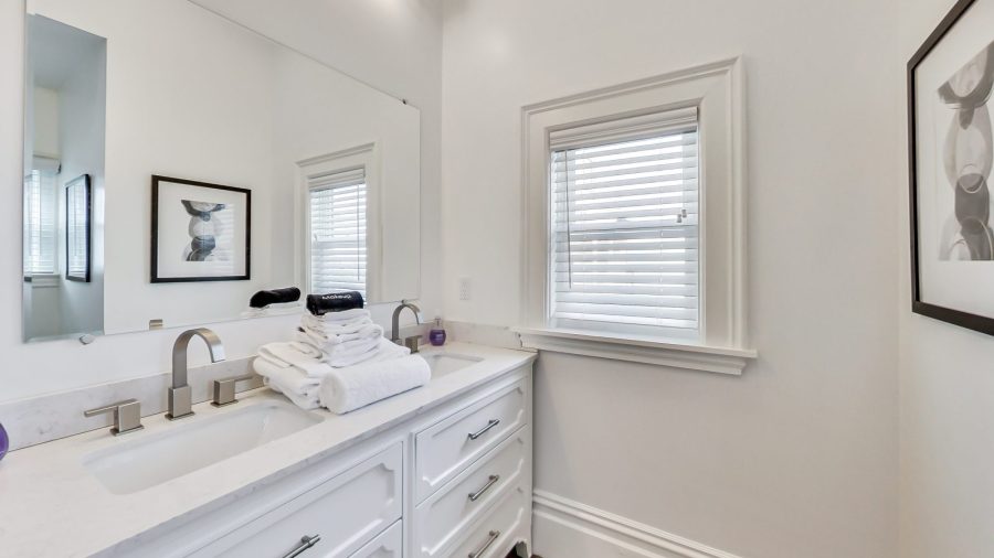Double vanity in master bathroom
