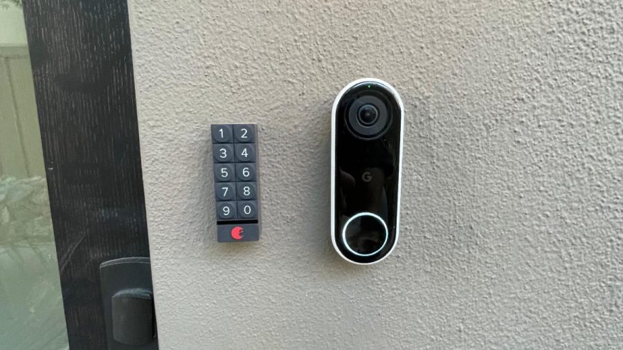 Smart lock keyless entry and video doorbell
