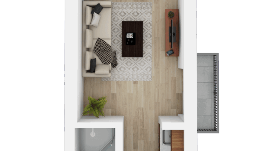 Back cottage floor plan (3rd bedroom/bathroom)