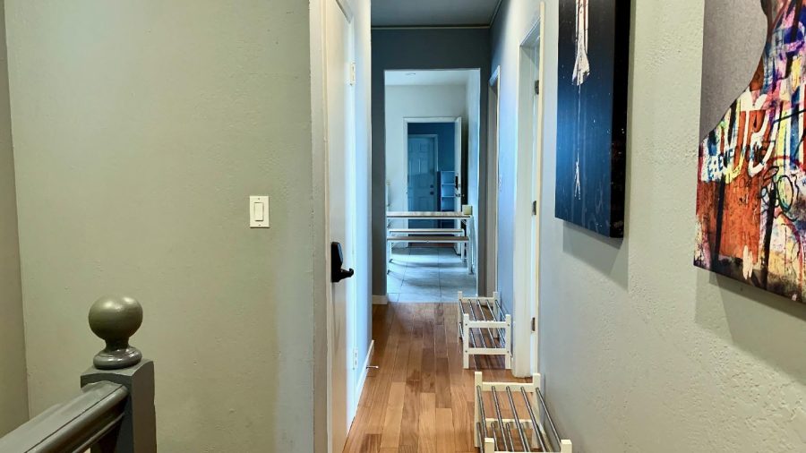 Hallway at the top of the stairs...