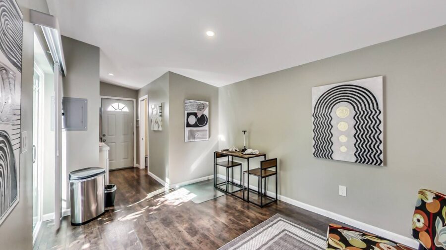 Dining area for 2 or a good work space.