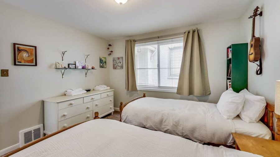 Welcome to private bedroom "S" with two twin beds...
