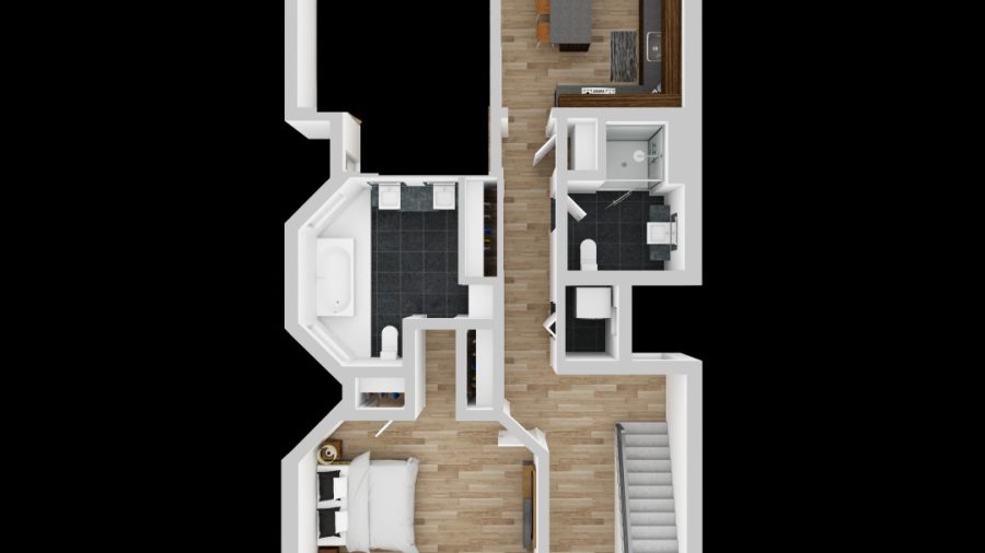 Floorplan of your room and common spaces available to you.