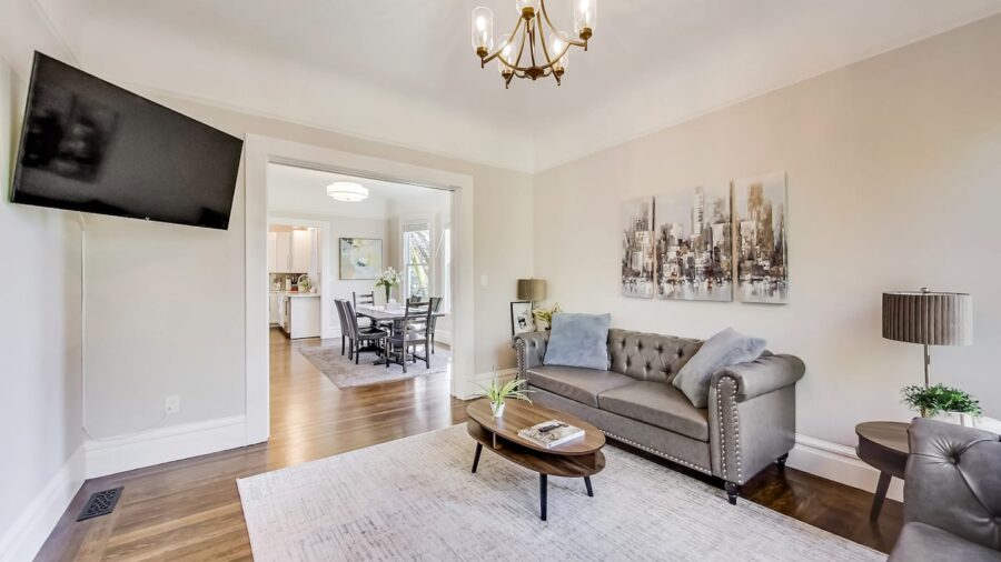 Main level spacious living room.