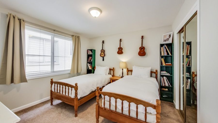Welcome to private bedroom "S" with two twin beds...