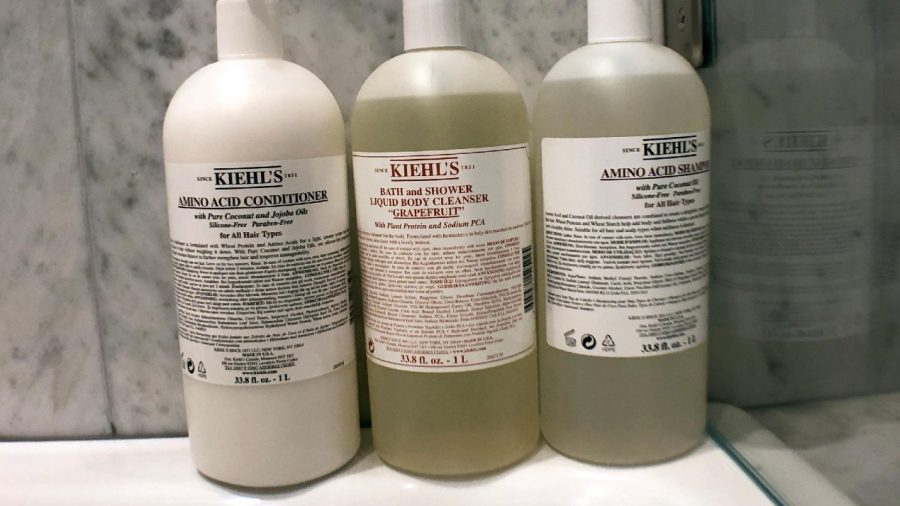I proudly supply Kiehl's shampoo, conditioner and body wash...